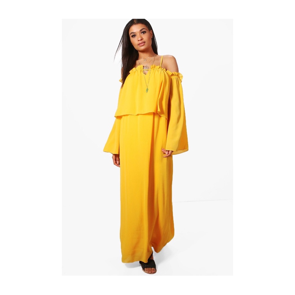 Posey Angel Sleeve Maxi Dress